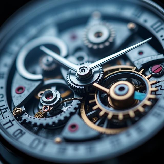 Macro shot of automatic movement components